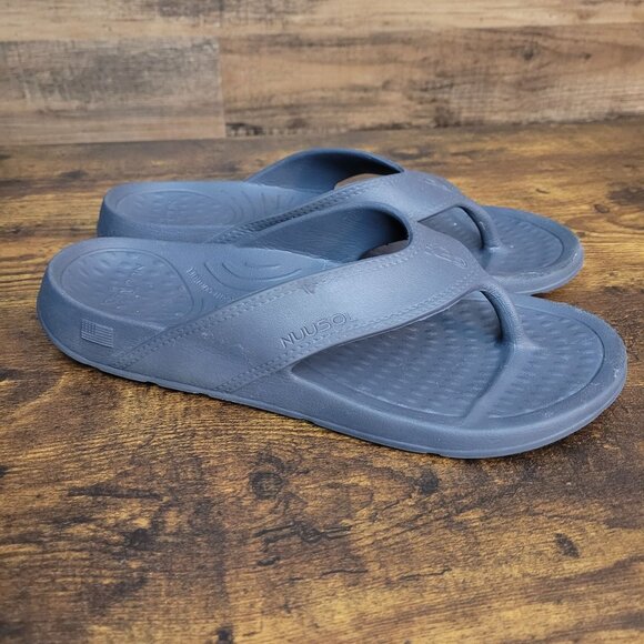 NUUSOL Cascade Orthotic Comfort Flip Flops Size 12 Made In The USA - Picture 1 of 11